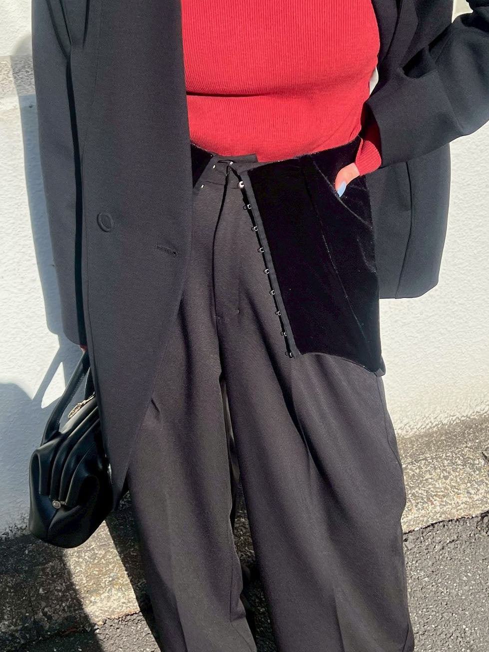 2WAY HOOK ARRANGE SALOPETTE PANTS