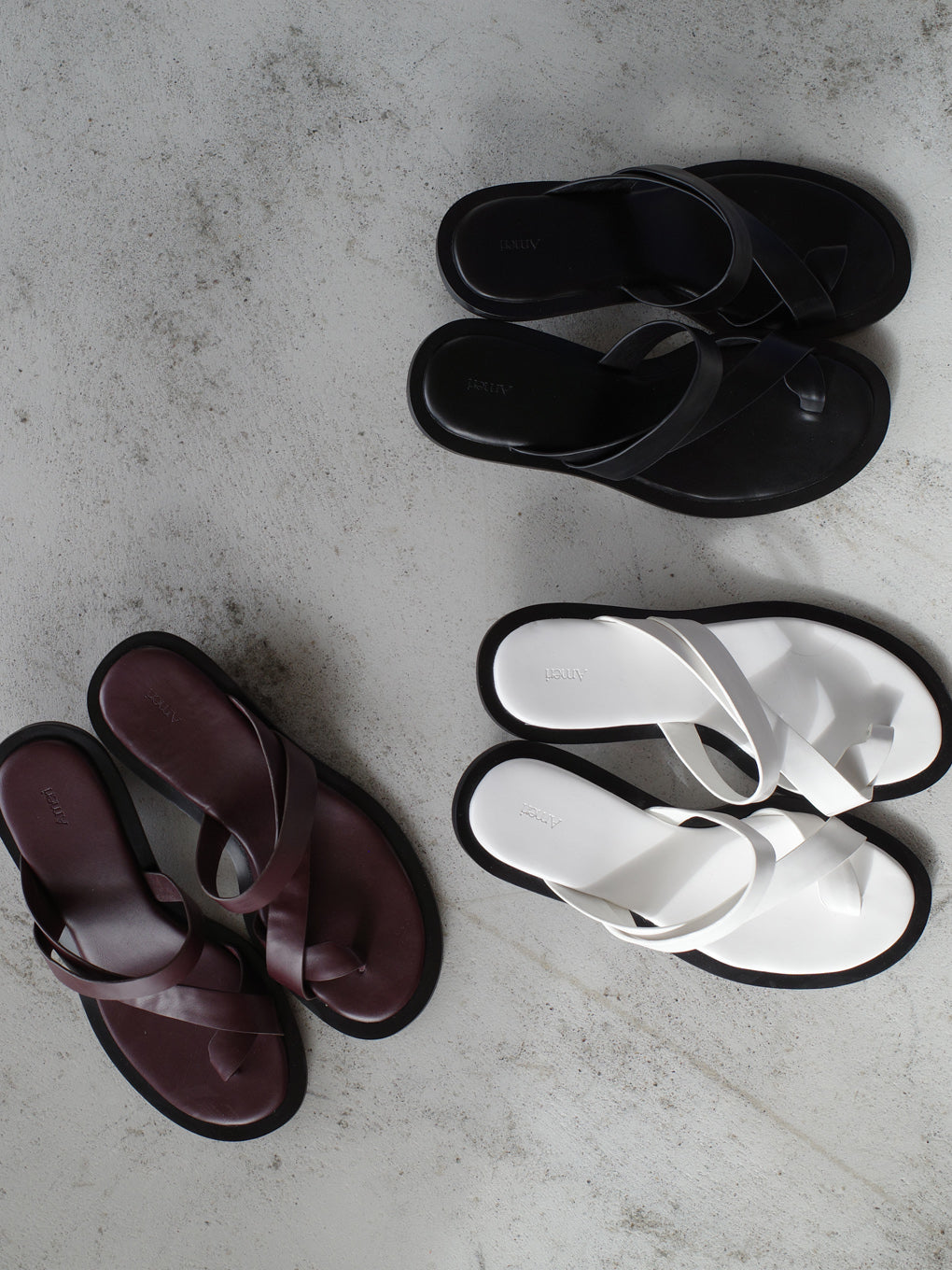 MEDI CROSS STRAP THONG SANDALS