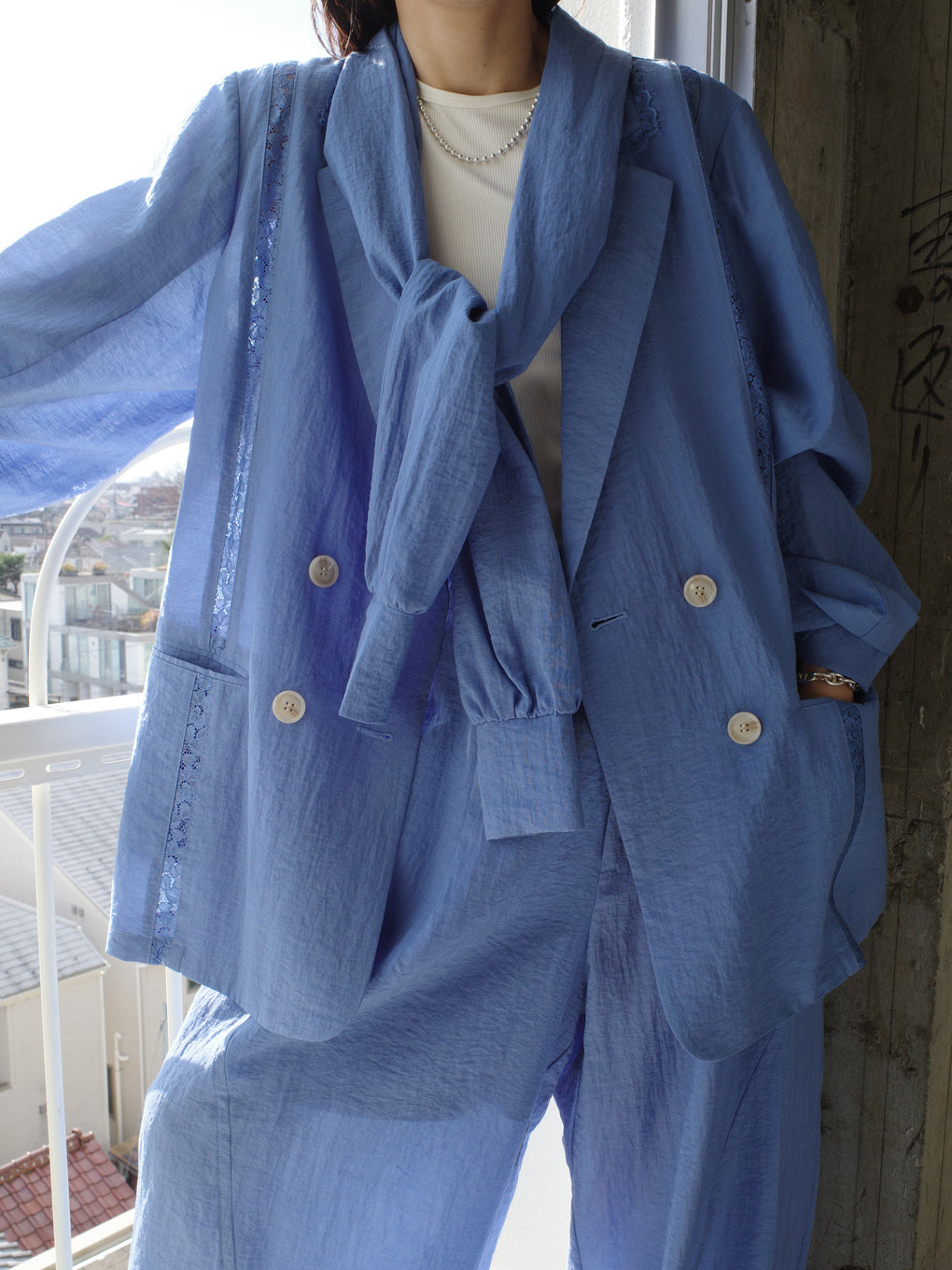 MEDI LINE LACE DOUBLE JACKET