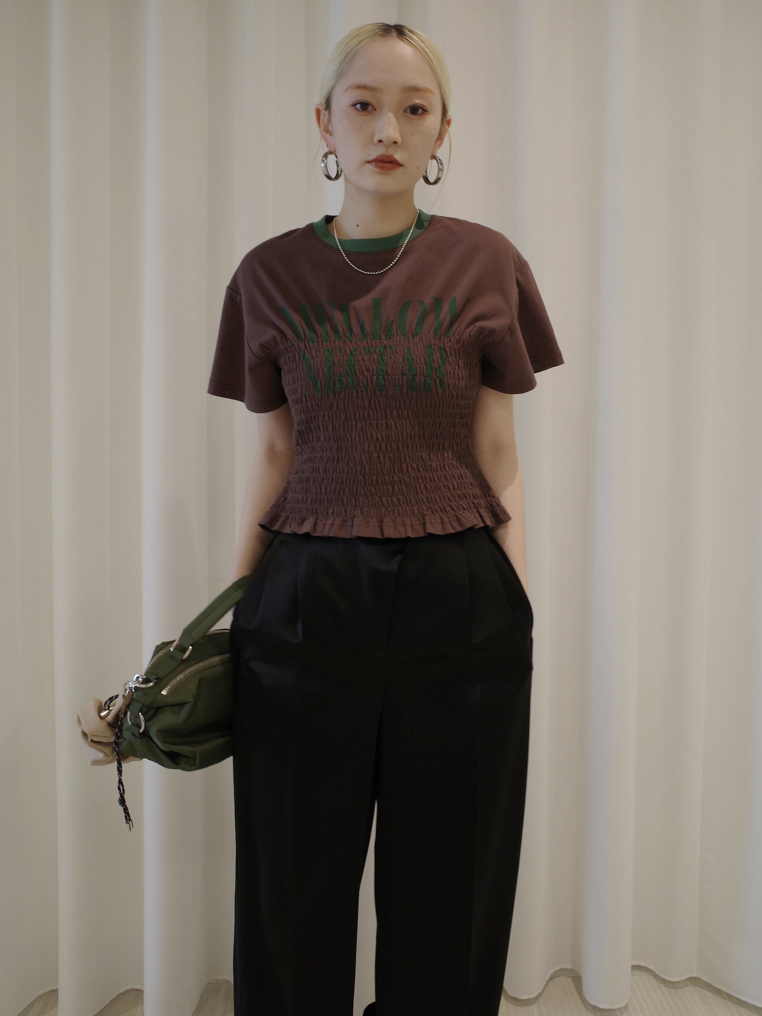 MEDI SHIRRING CONCEPT TEE