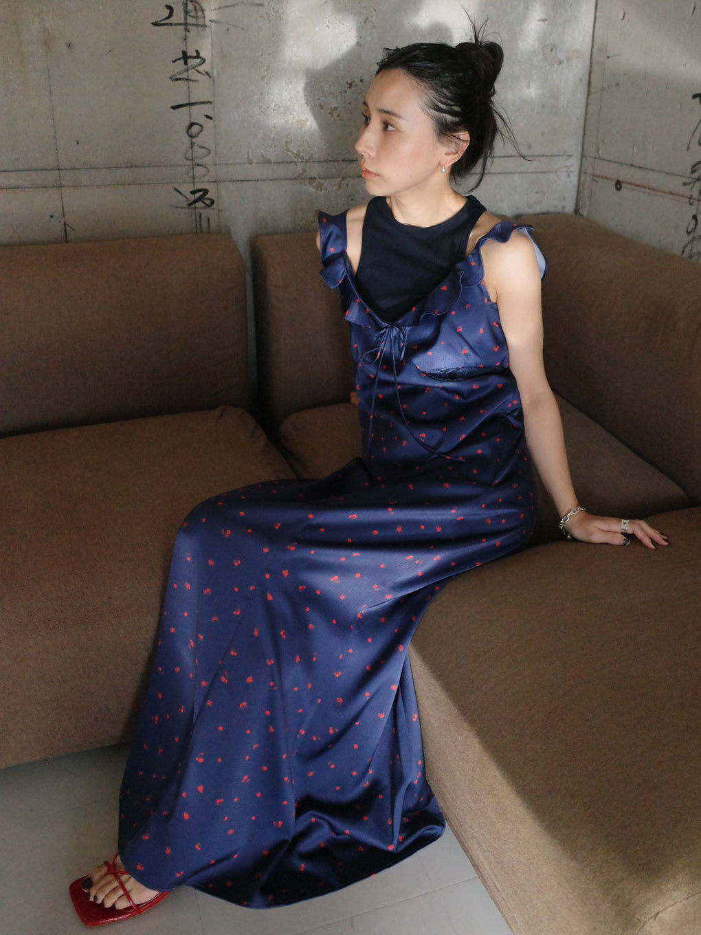 MEDI FRUIT DOT CAMISOLE DRESS