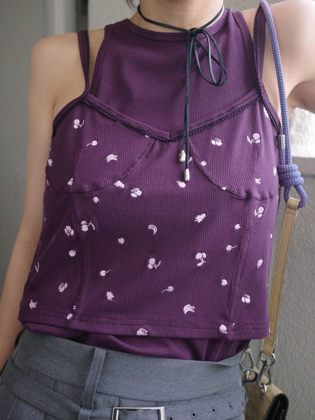 MEDI FRUIT DOT LAYERED TOP