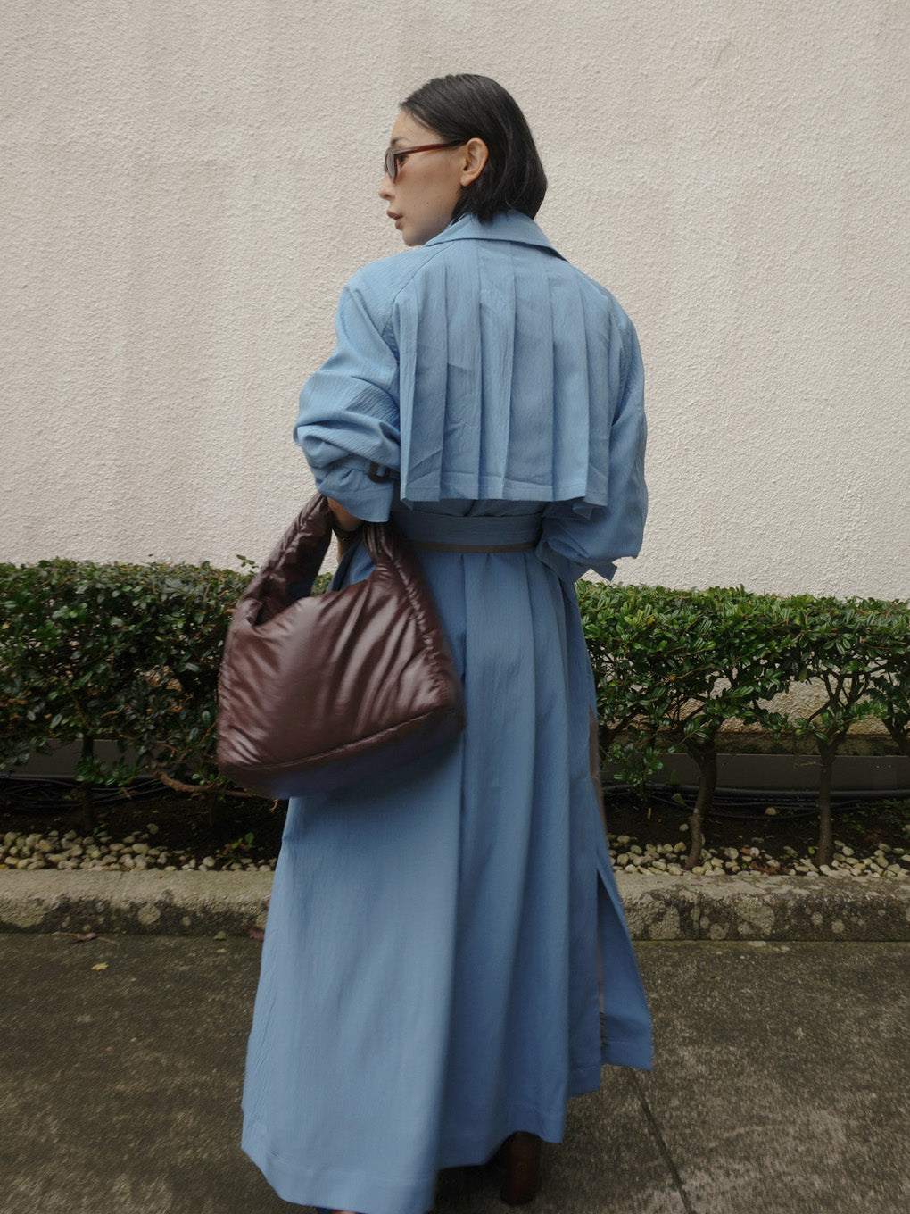 REVERSIBLE PARIS LETTER TRENCH COAT