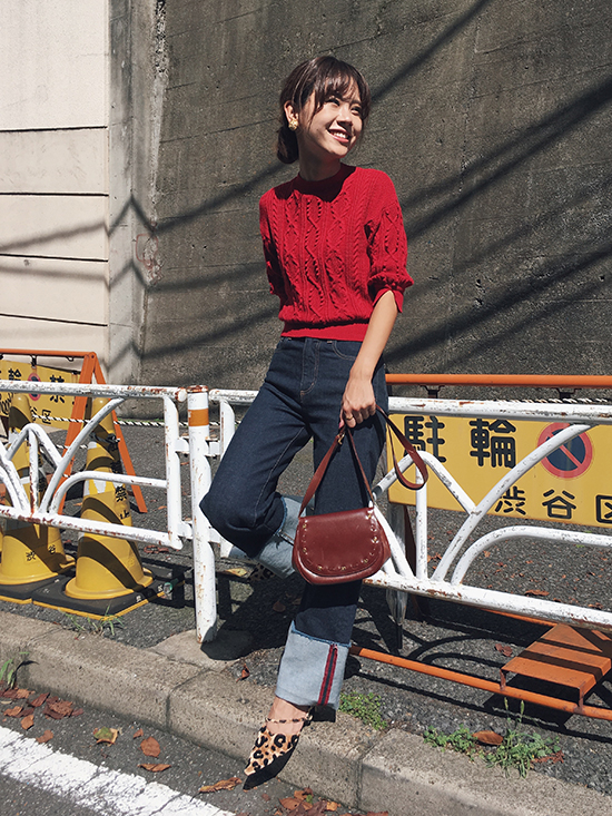 yukin_CABLE SHORT KNIT
