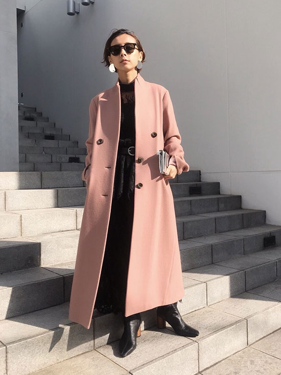 nao_STAND COLLAR TAILORED COAT