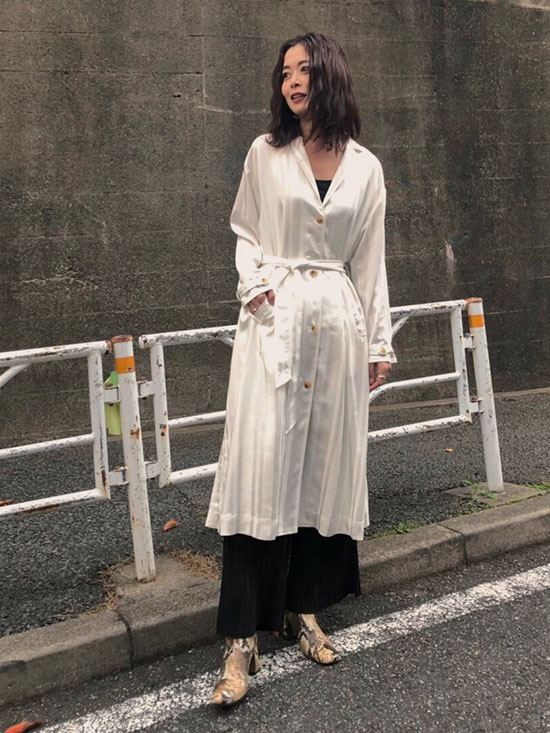 ayumi_UNDRESSED STRIPE OVER SHIRT DRESS