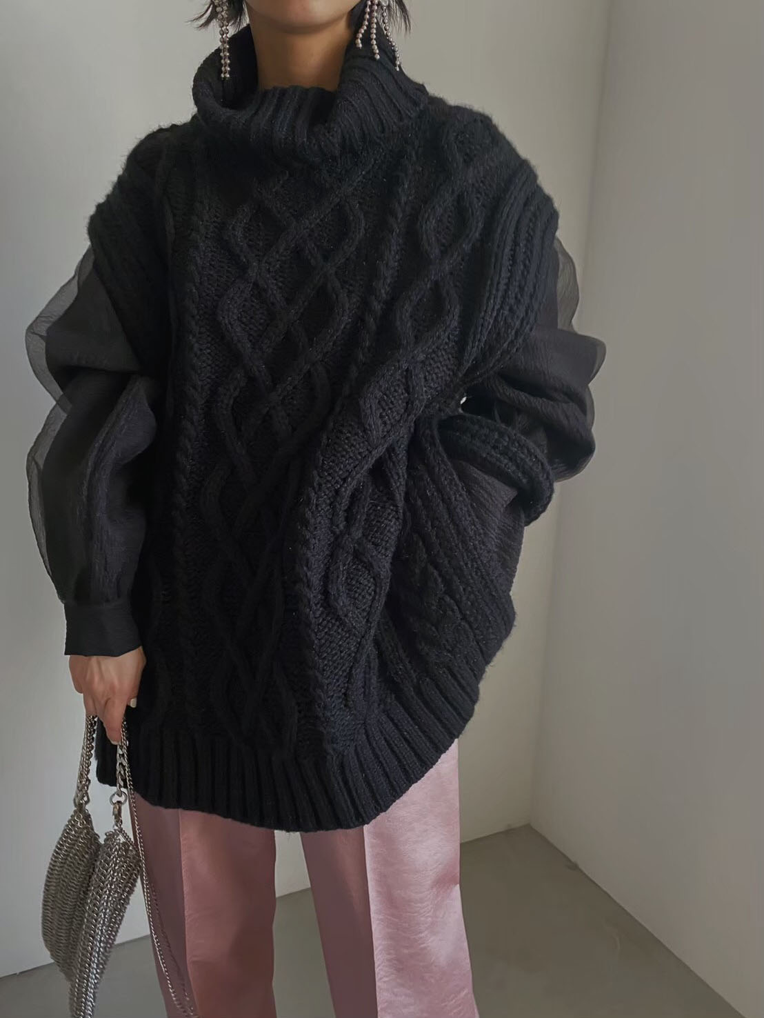 nao_UNDRESSED COTTON CANDY SLEEVE KNIT