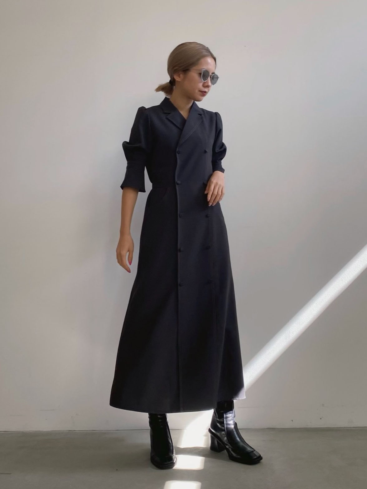 yuko_TAILOR SUSPENDER DRESS | AMERI