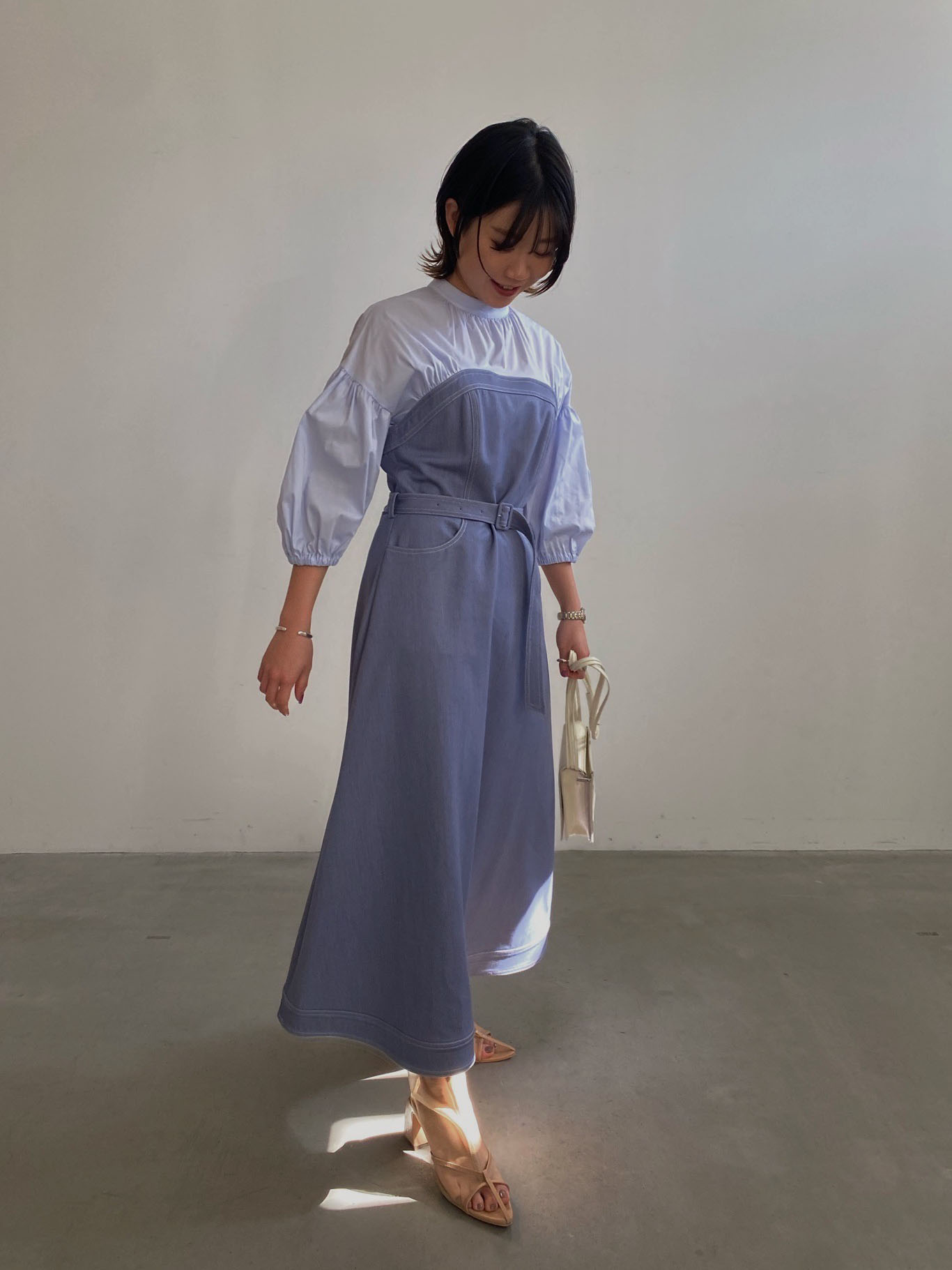 mayuna_AFFOGATO SHIRT DRESS