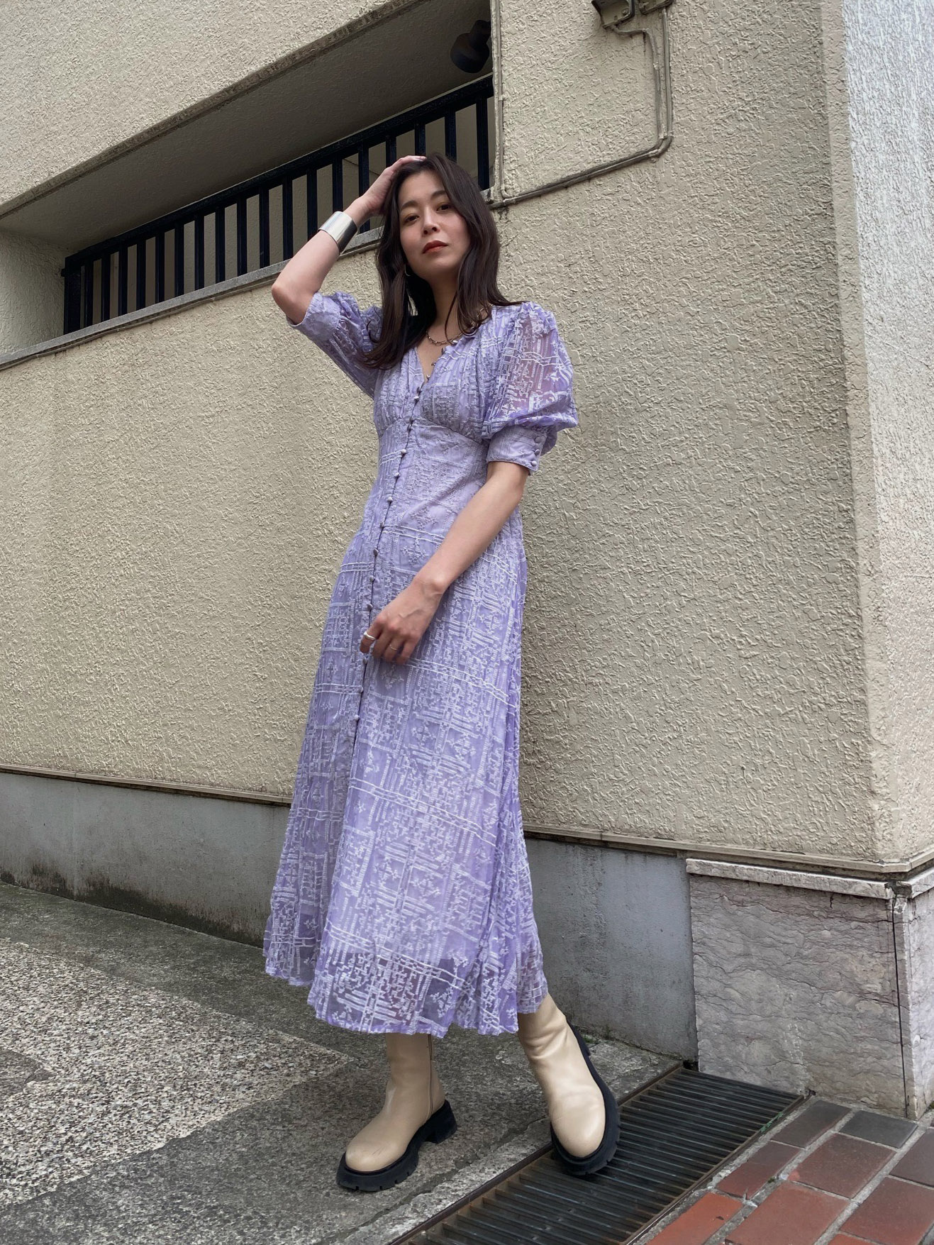 ayumi_MEDI PALACE EMBROIDERY DRESS | AMERI