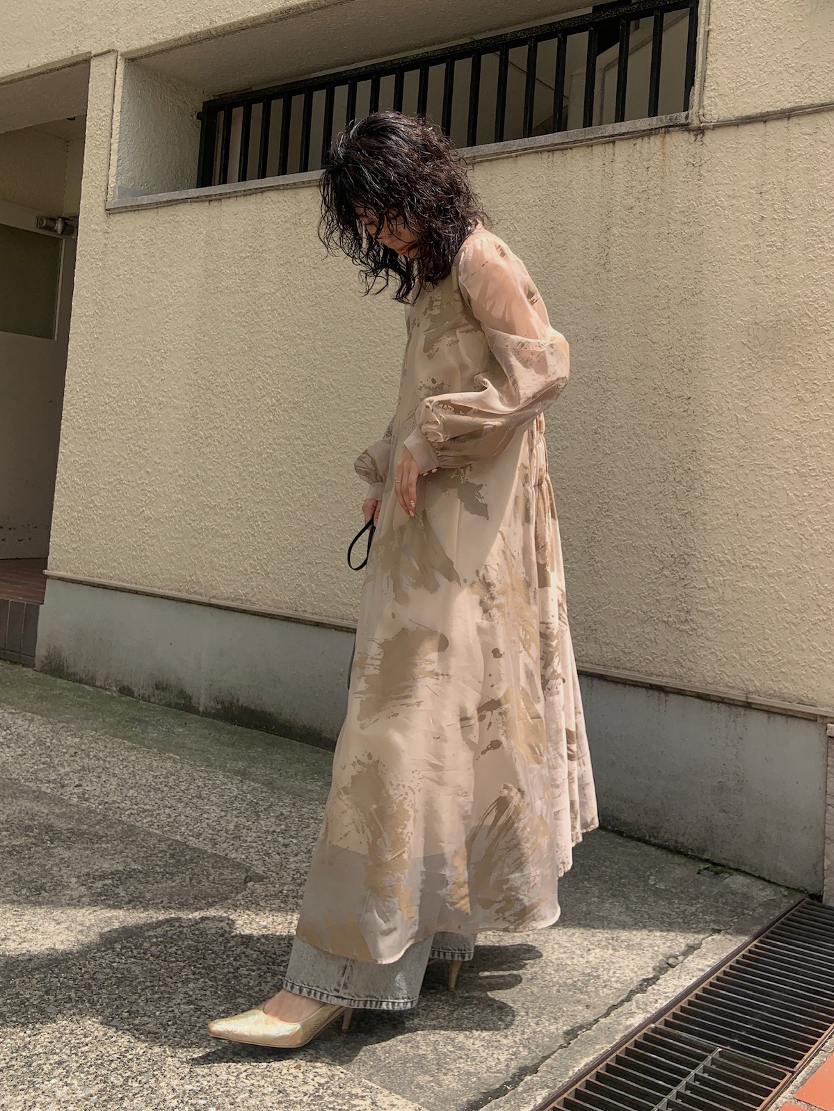 yuki_RUBBER PAINT ART SHEER DRESS | AMERI