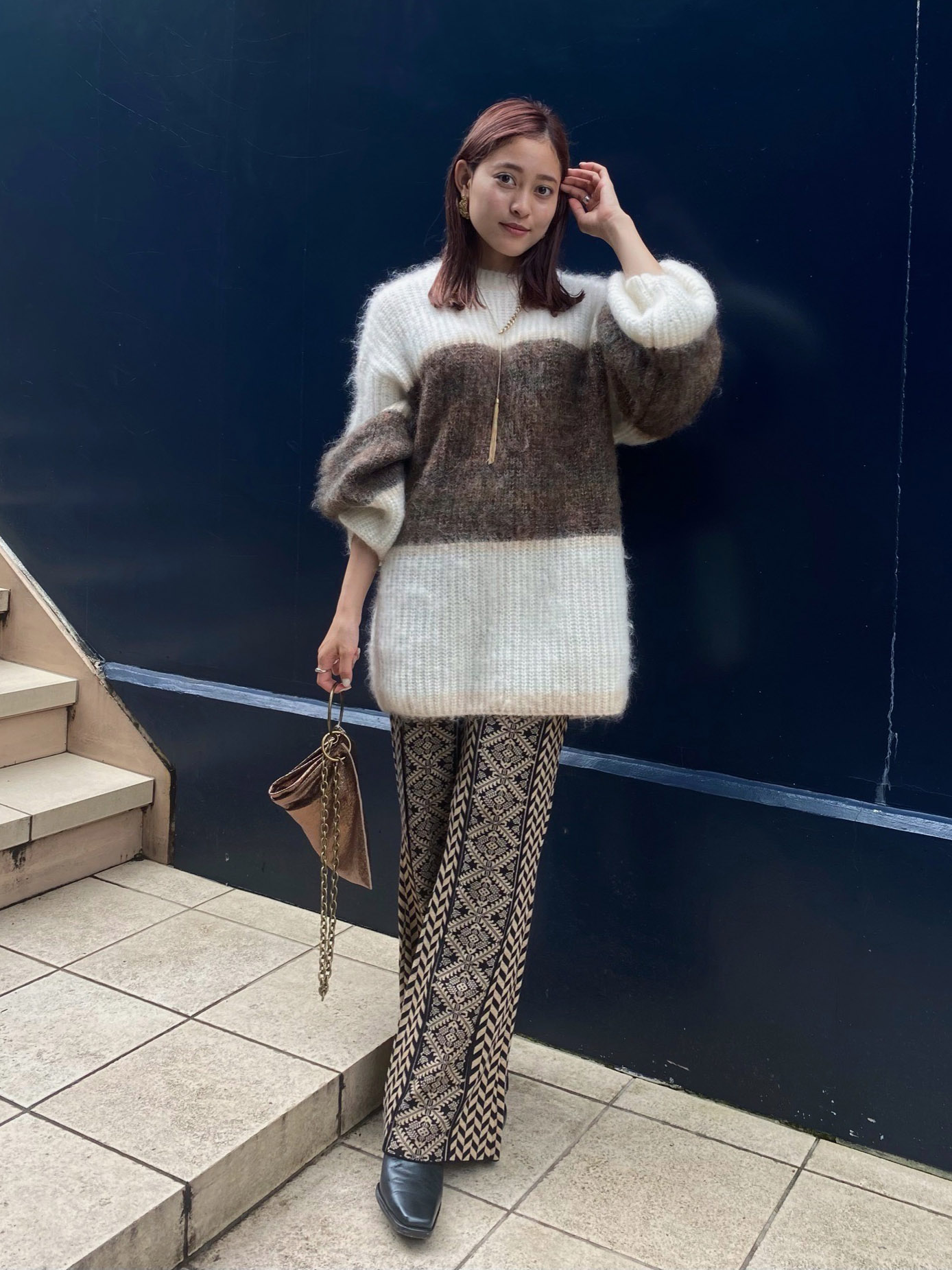 akane_UND MOHAIR BICOLOR LOOSE KNIT