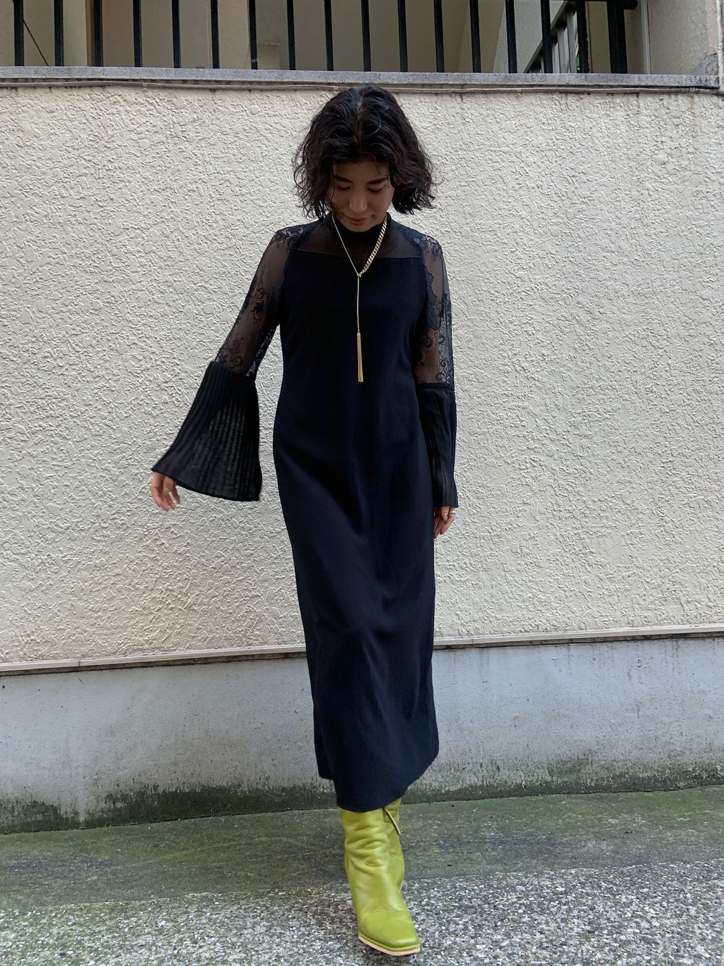 YUKI_PIAO LIANG LACE DRESS | AMERI