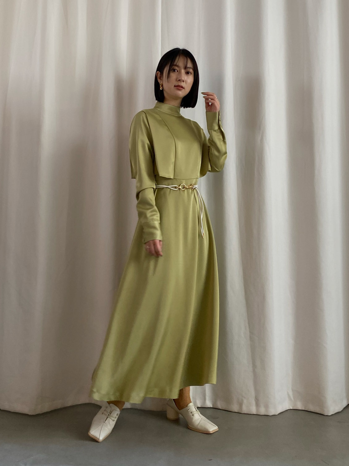 yu_UND CLIONE BELTED DRESS | AMERI
