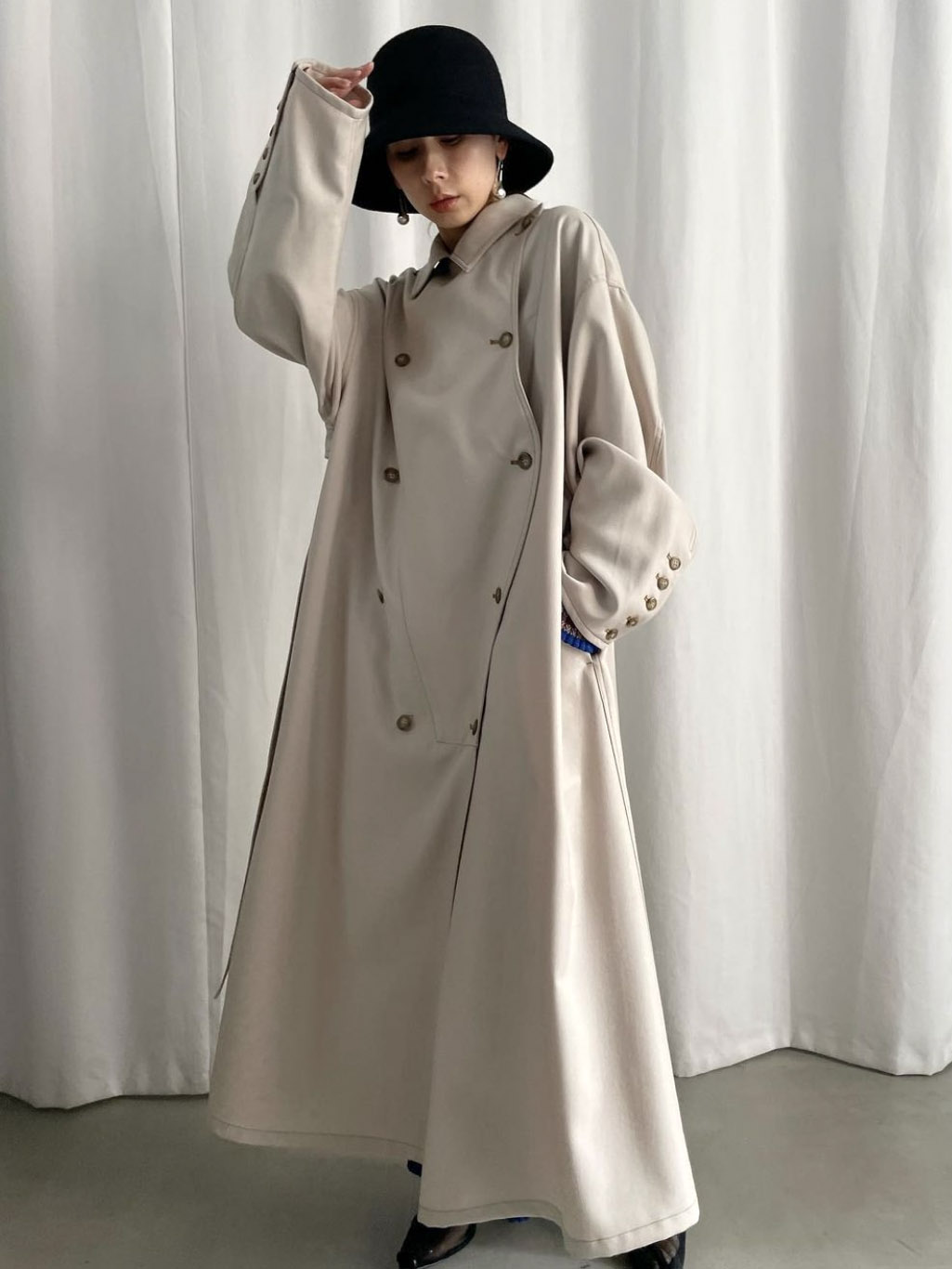 nao_WAVE FRONT OVER COAT