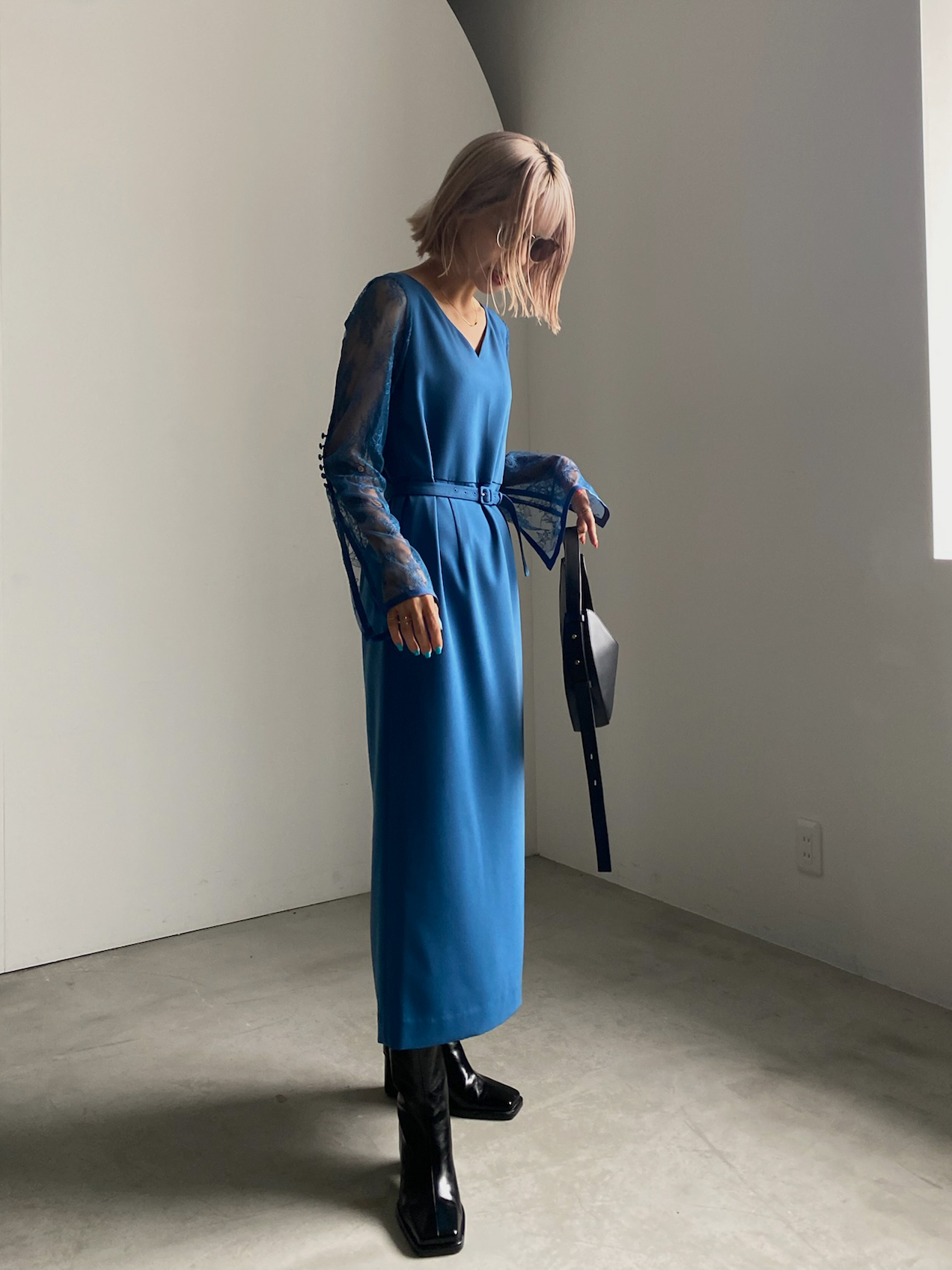 Ameri 新品 LACE REFINED TIGHT DRESS ロングワンピース | endageism.com