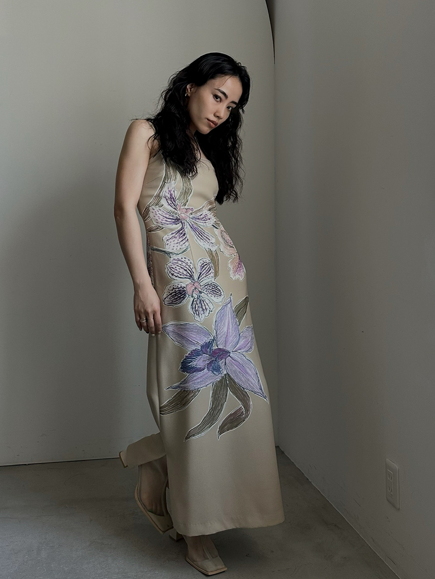 shiori_KEITAMARUYAMA × AMERI SHEER LAYERED DRESS
