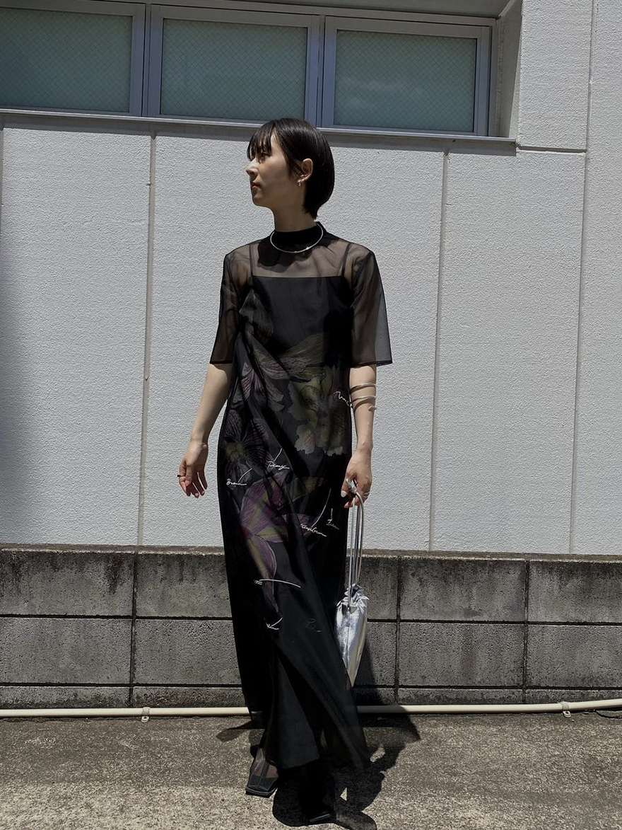 yu_KEITAMARUYAMA × AMERI SHEER LAYERED DRESS | AMERI