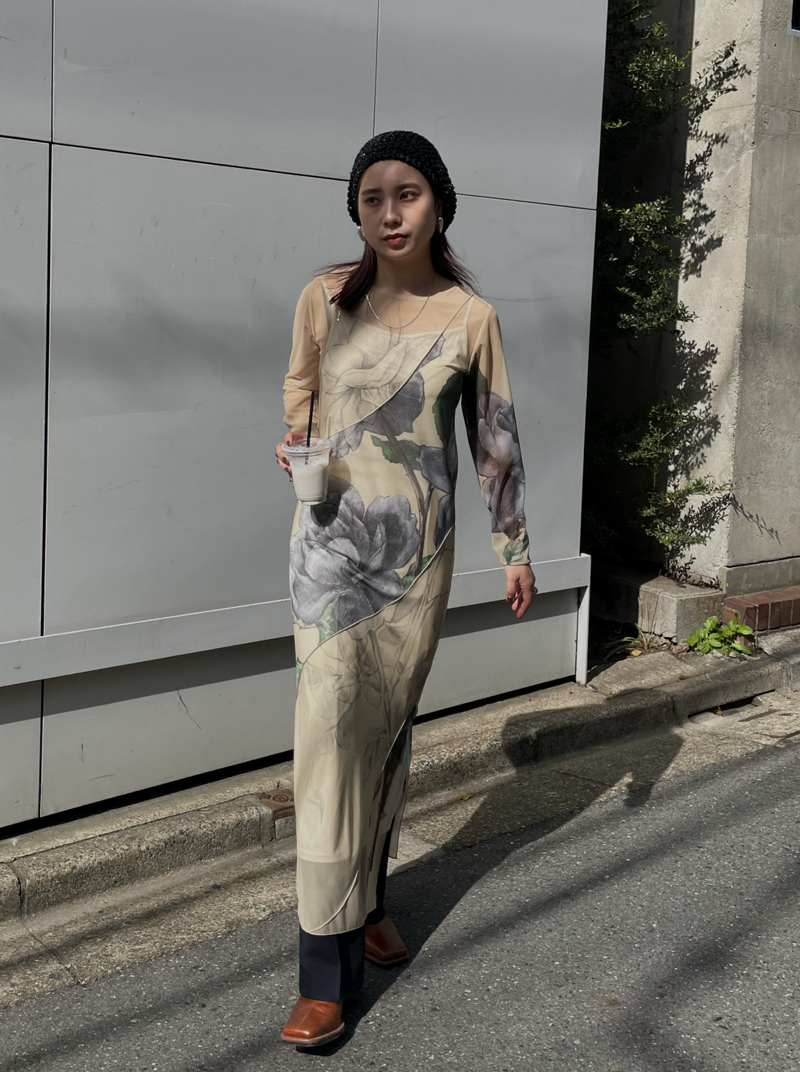 yuuka_UND SKETCH FLOWER SKIN DRESS