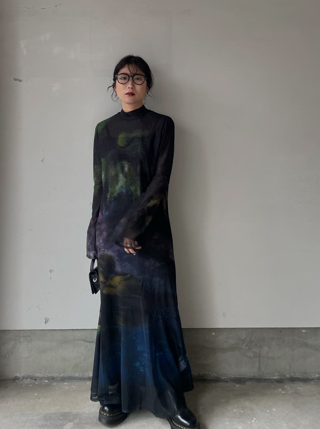 mayuna_MIREI KIRITANI× AMERI NUANCE ART LAYER SHEER DRESS
