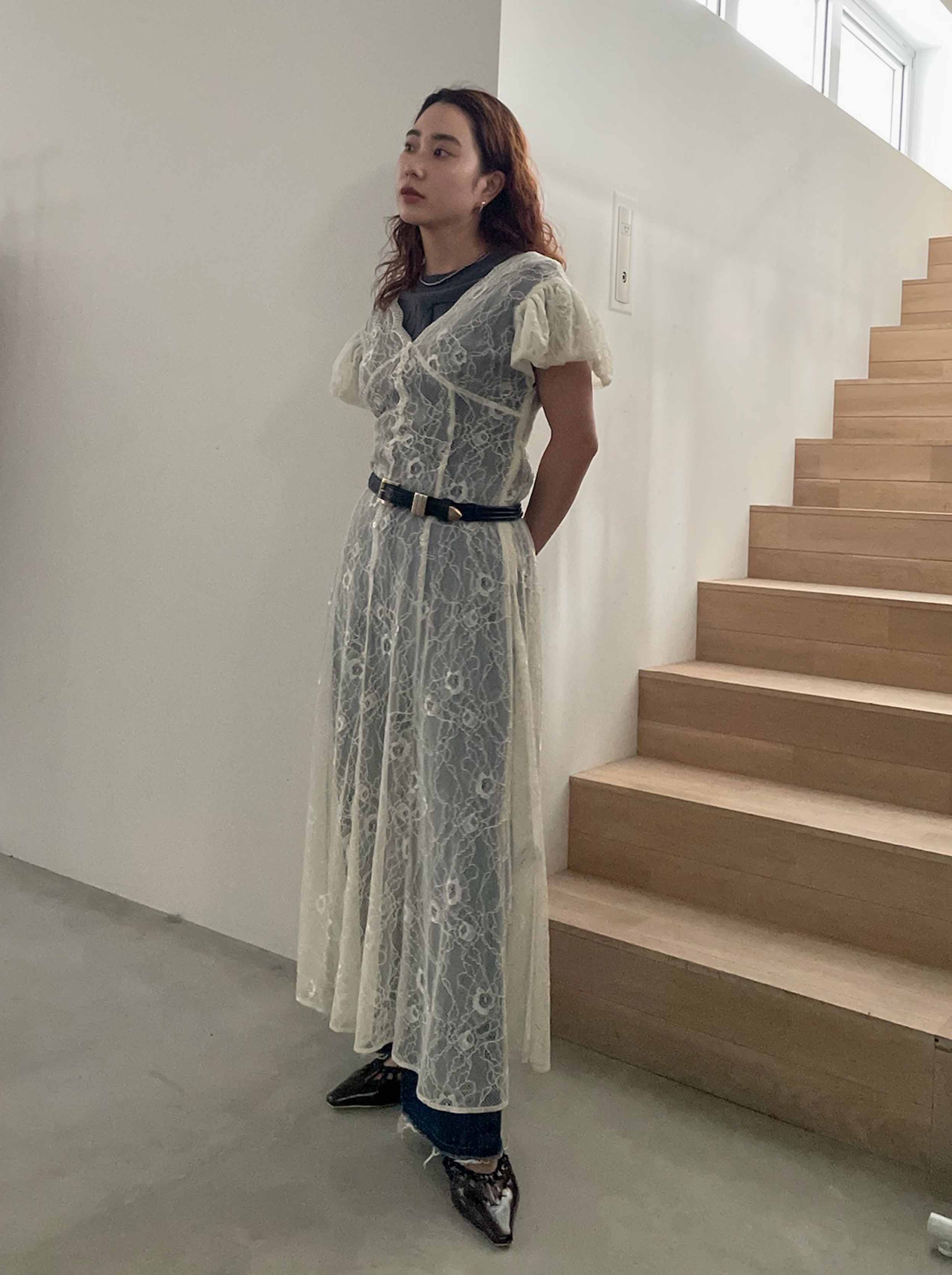 yuuka_SCALLOP LACE EMPIRE DRESS
