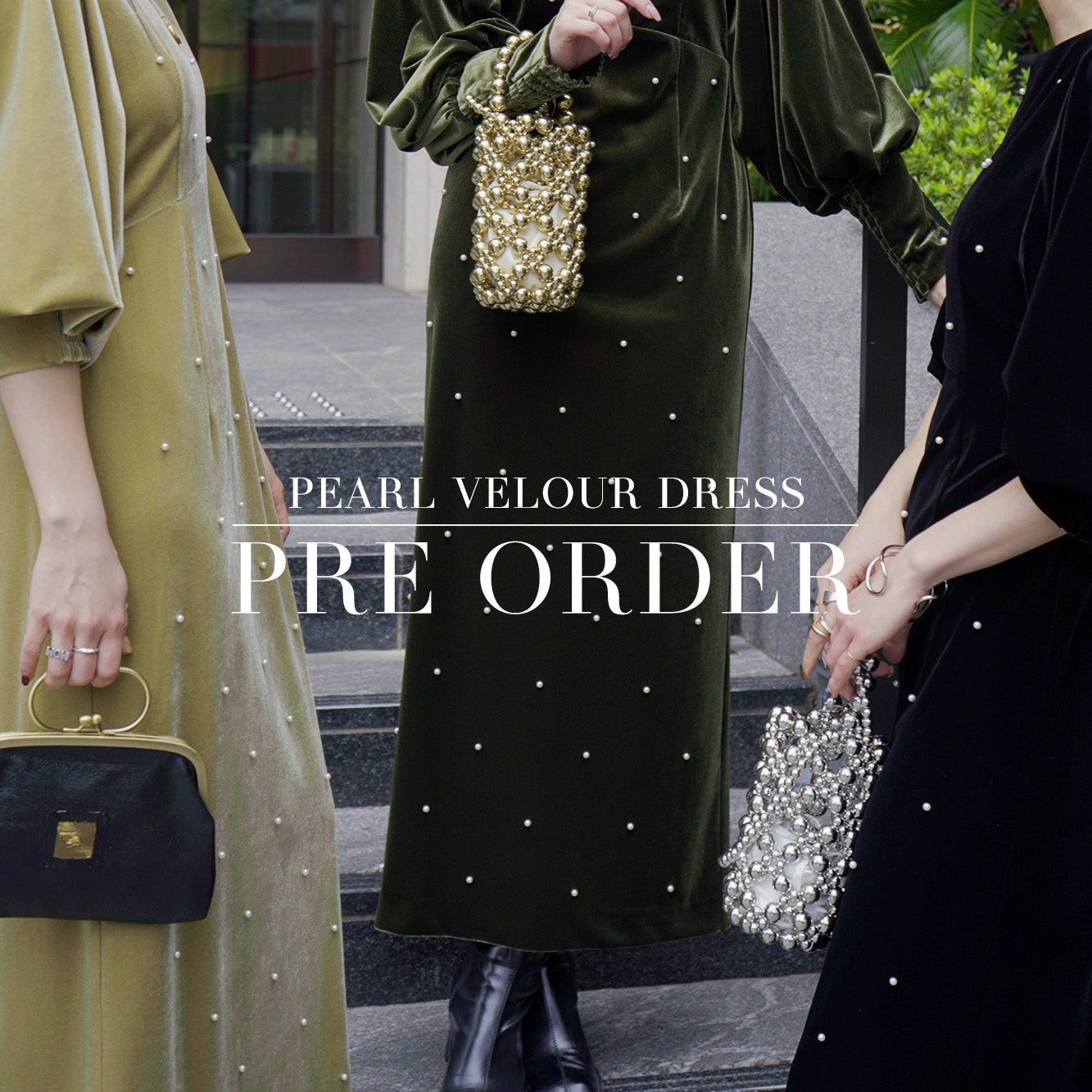 PEARL VELOUR DRESS PREORDER