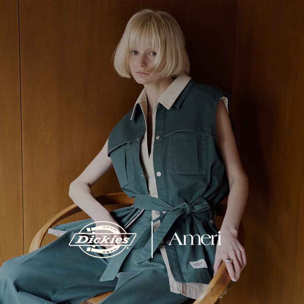 Dickies® × Ameri　老舗ワークウェアブランド「Dickies®︎（ディッキーズ）」とのコラボレーションアイテムが登場。