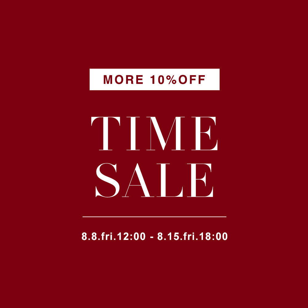 TIME SALE開催！期間限定でお得に買えるチャンス。