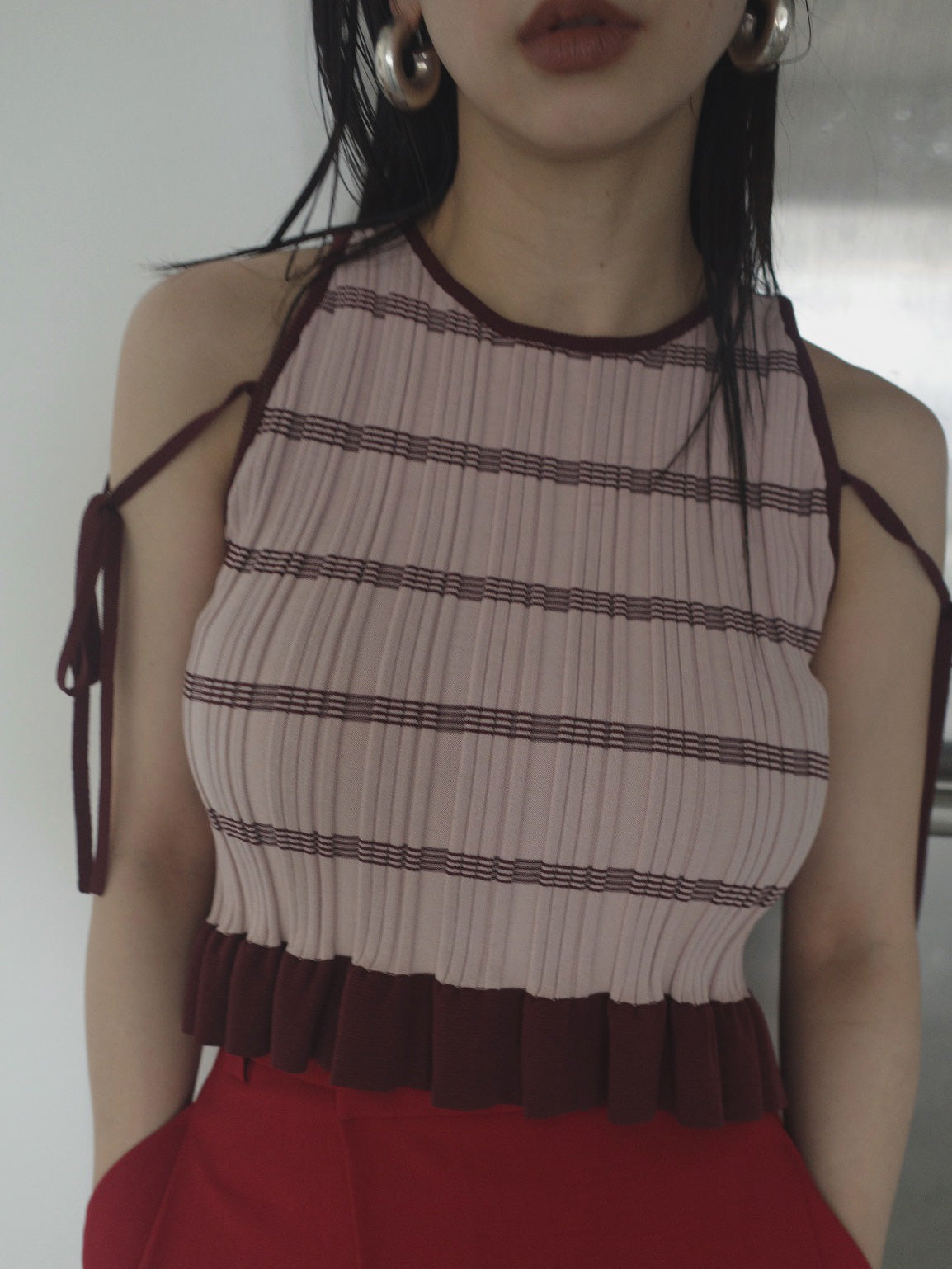 MEDI PURIPURI SHORT KNIT TOP