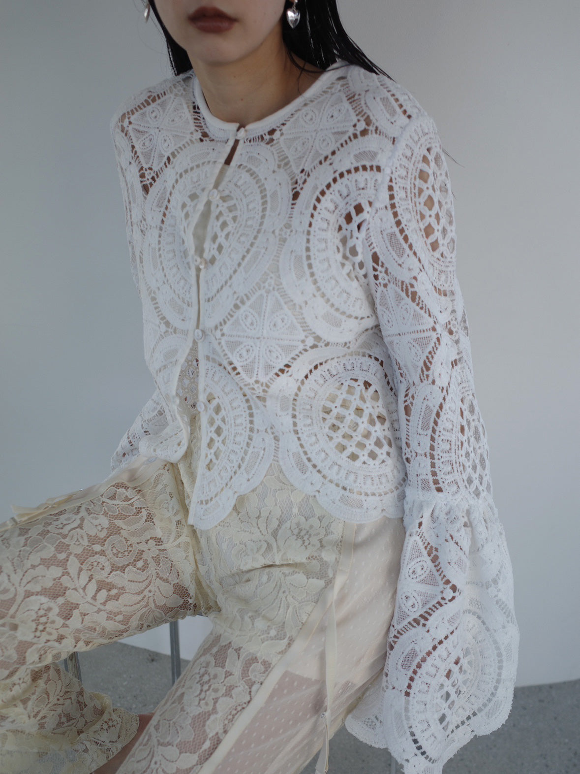 MEDI INDIAN 2WAY BIG LACE TOPS