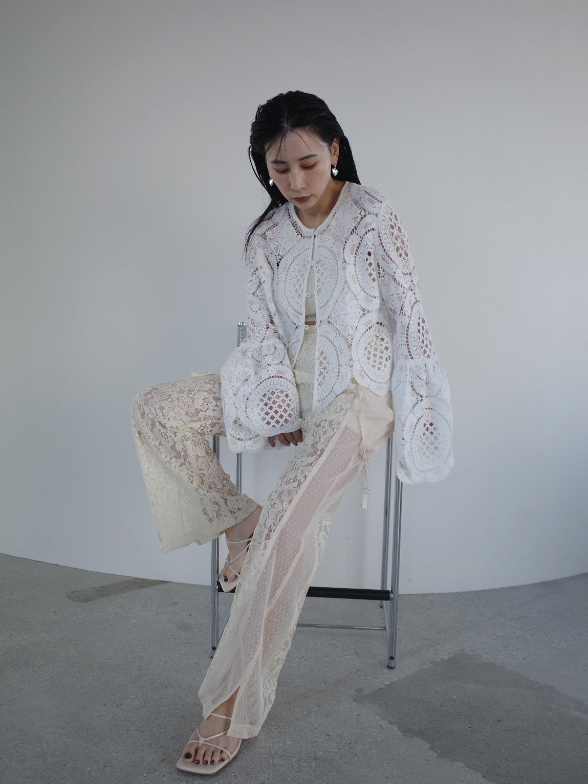MEDI INDIAN 2WAY BIG LACE TOPS