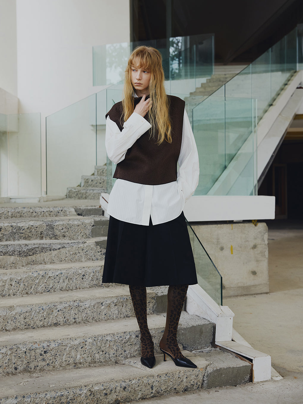 Tabio×Ameri LEOPARD PATTERN HIGH SOCKS