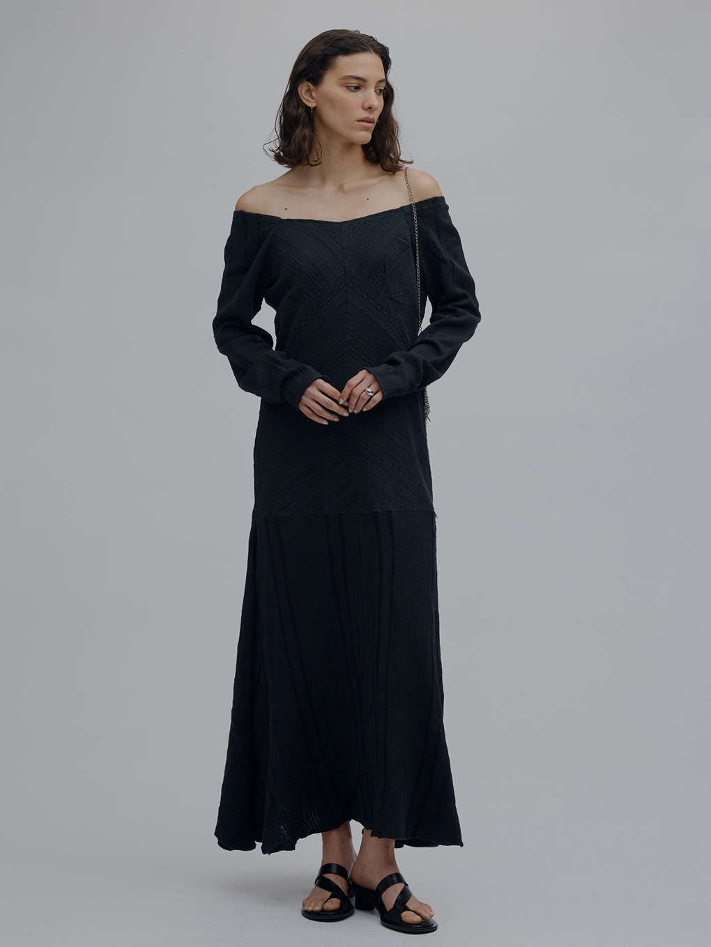 2WAY CRAFT MIX LACE DRESS