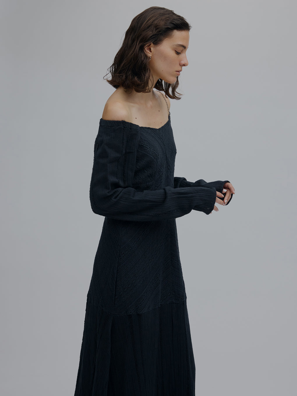 新品未使用タグ付き　LAYERED LACE DRESS MIX 2WAY CRAFT MIX LACE DRESS