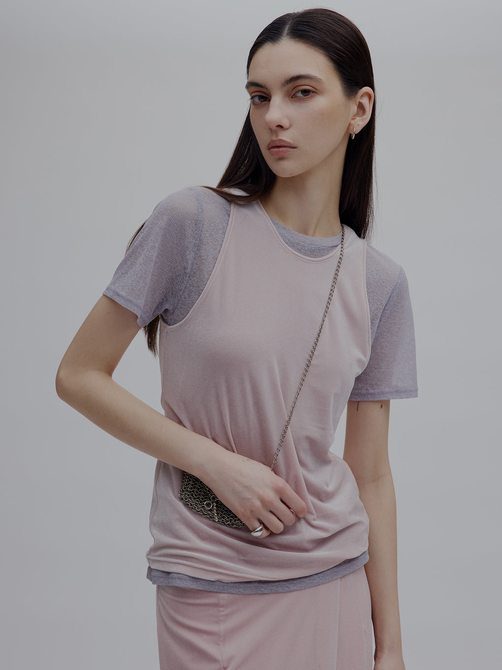 MEDI SHEER VELOUR SET TOP