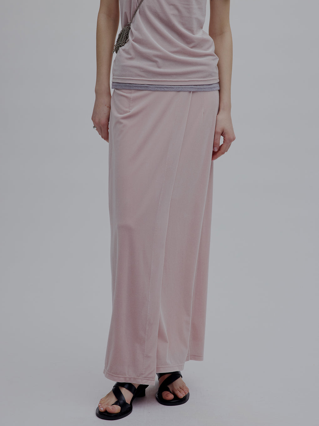 MEDI SHEER VELOUR WRAP LIKE SKIRT