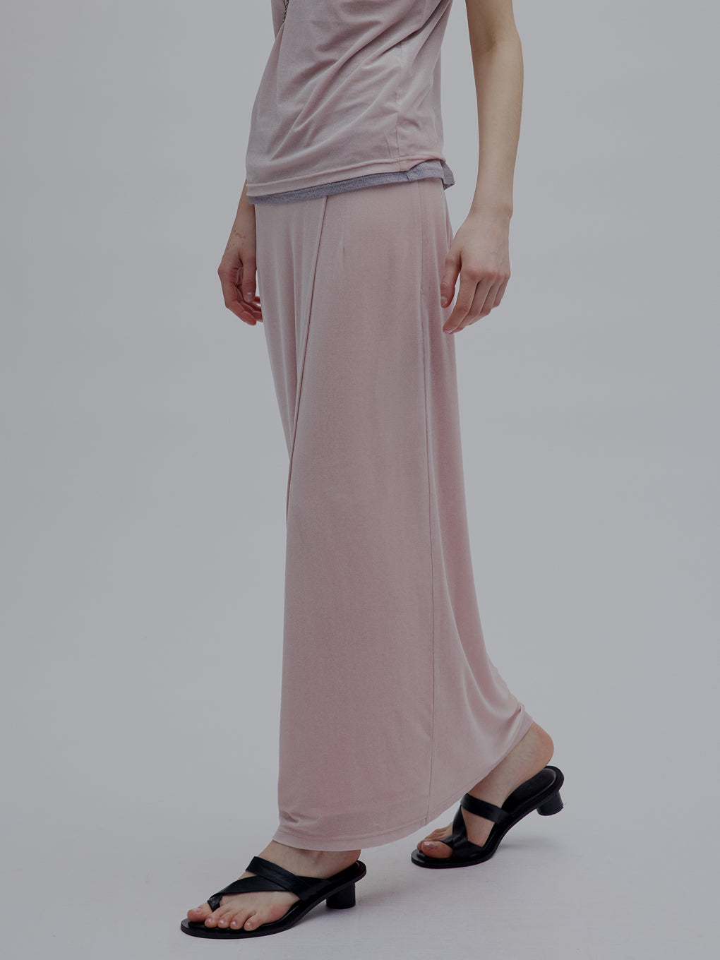 MEDI SHEER VELOUR WRAP LIKE SKIRT