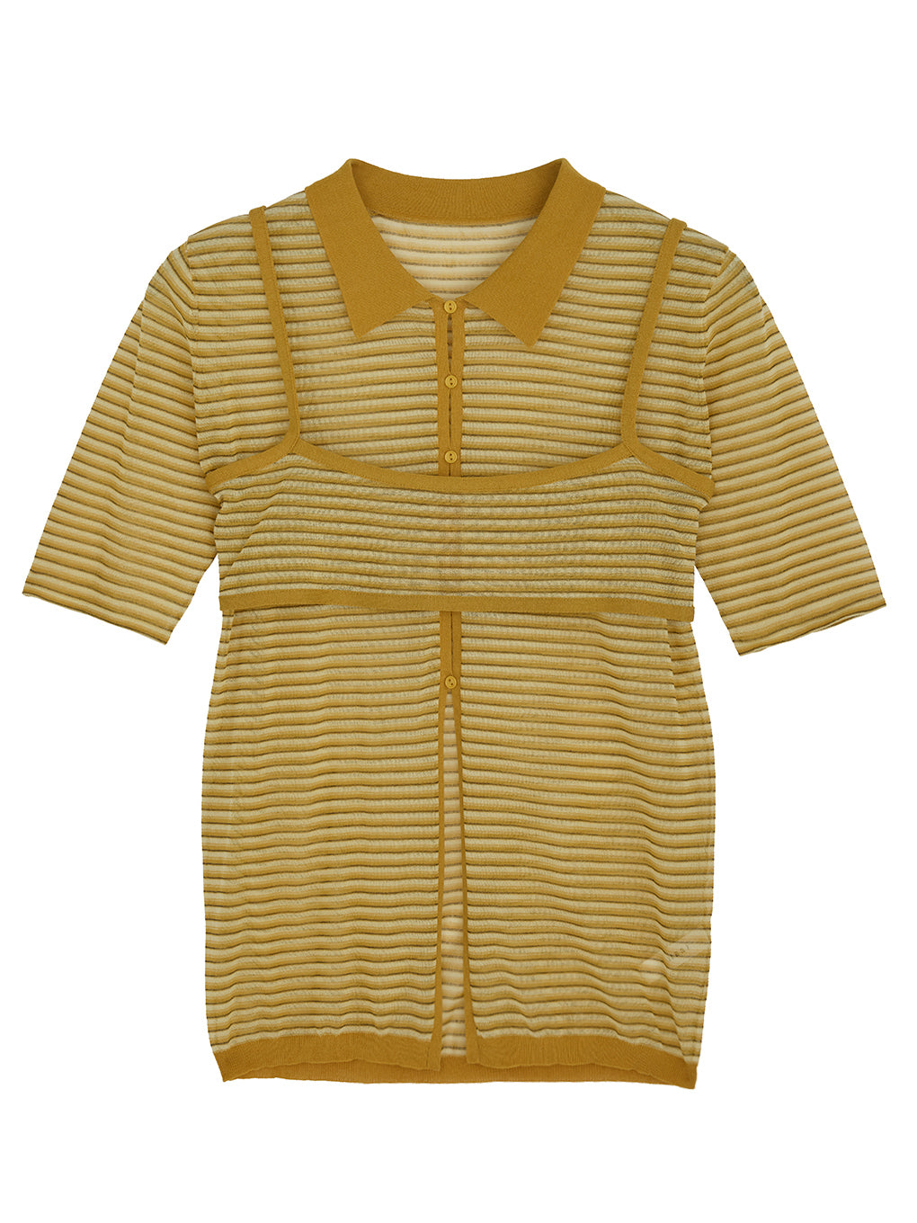 MEDI PUCHI BUSTIER SET KNIT SHIRT