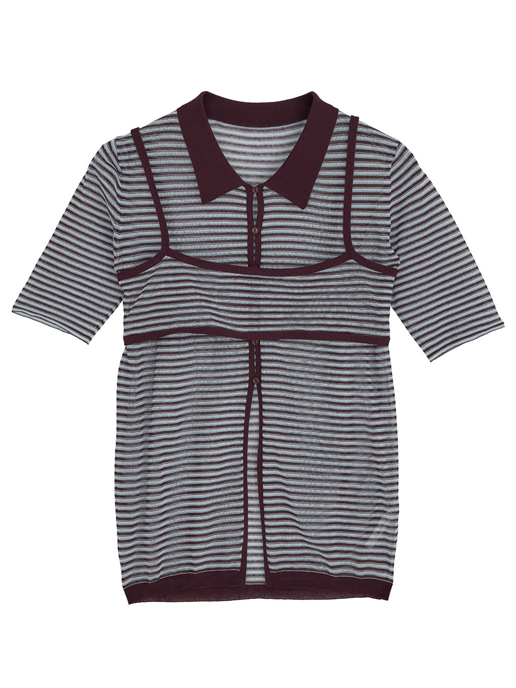 MEDI PUCHI BUSTIER SET KNIT SHIRT