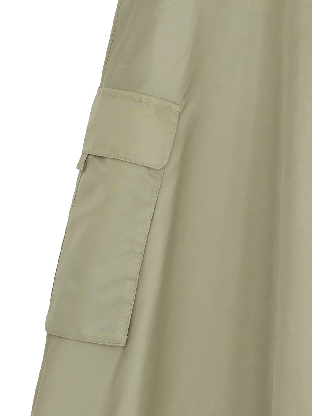 MILITARY SATIN FLARE SKIRT