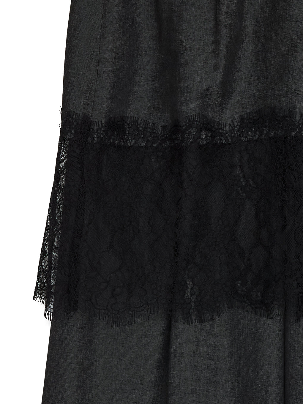MEDI DENIMLIKE LACE DOCKING LAYERED PANTS