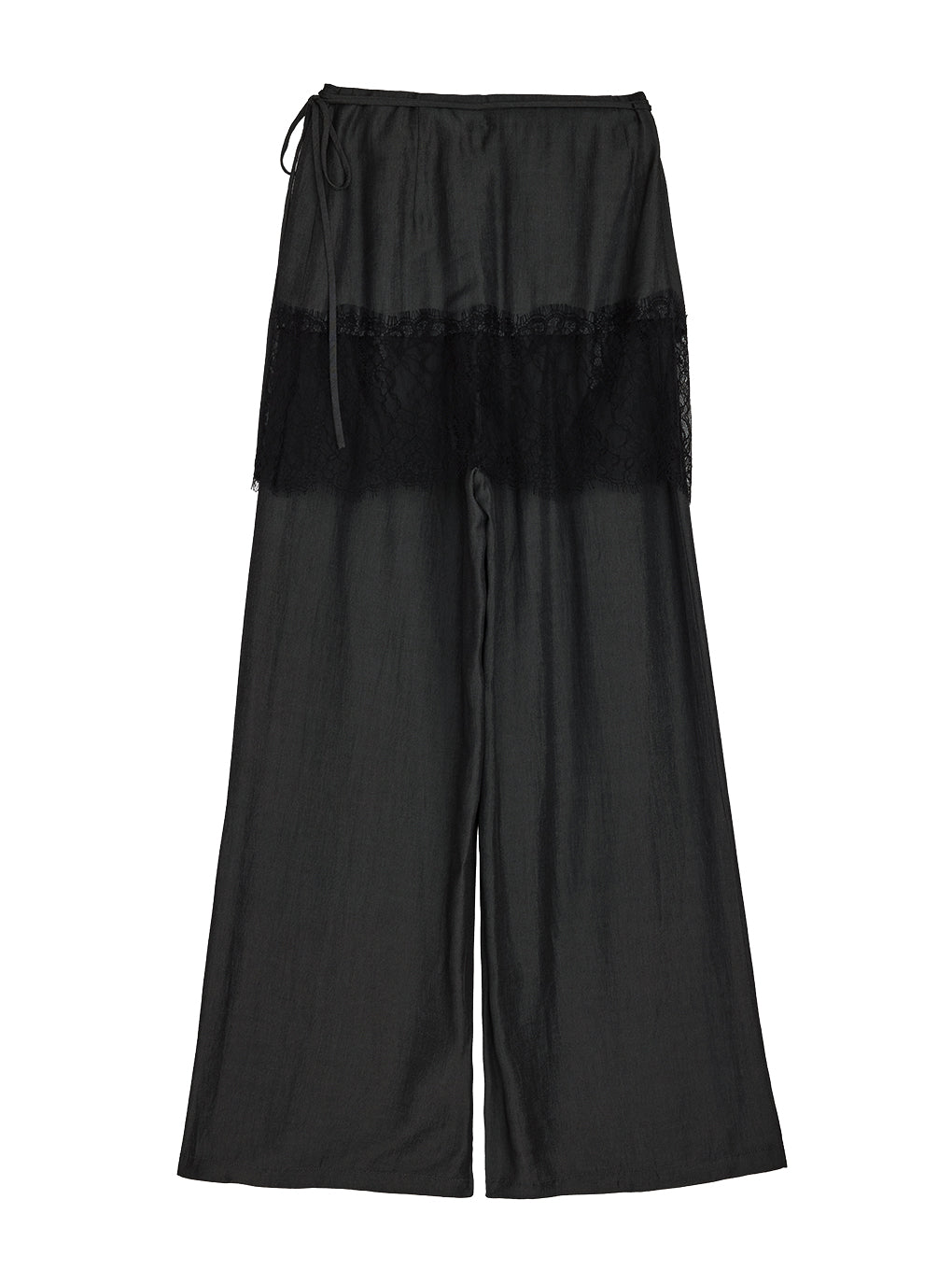 MEDI DENIMLIKE LACE DOCKING LAYERED PANTS