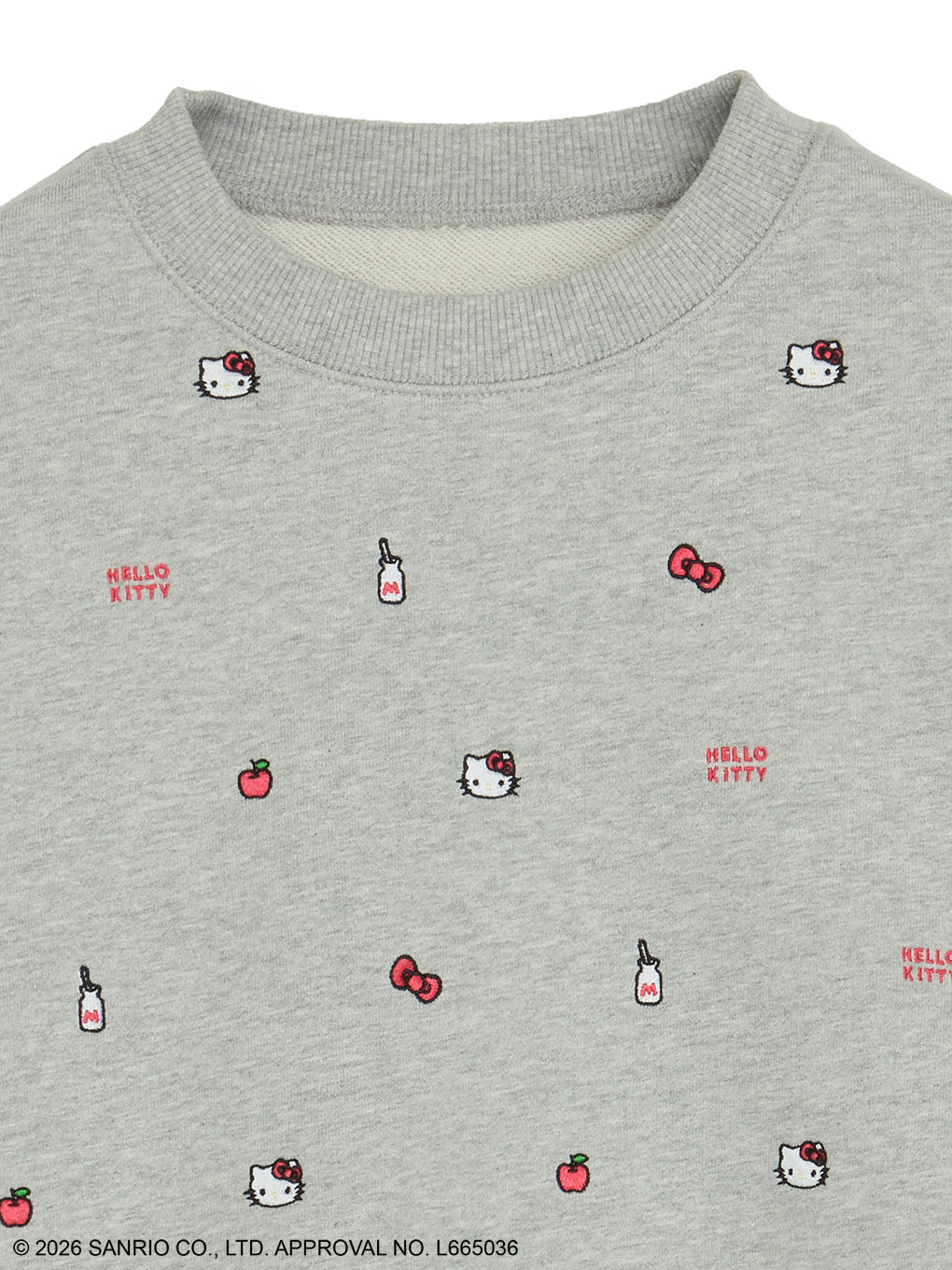 HELLO KITTY×Ameri EMBROIDERY SWEAT TOP