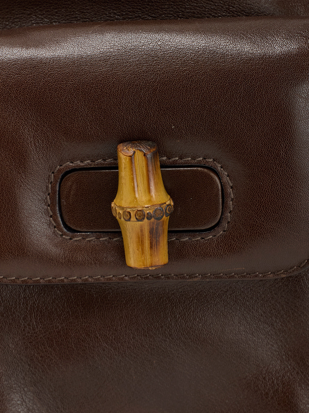 GUCCI バンブーターンロックレザーリュックサック