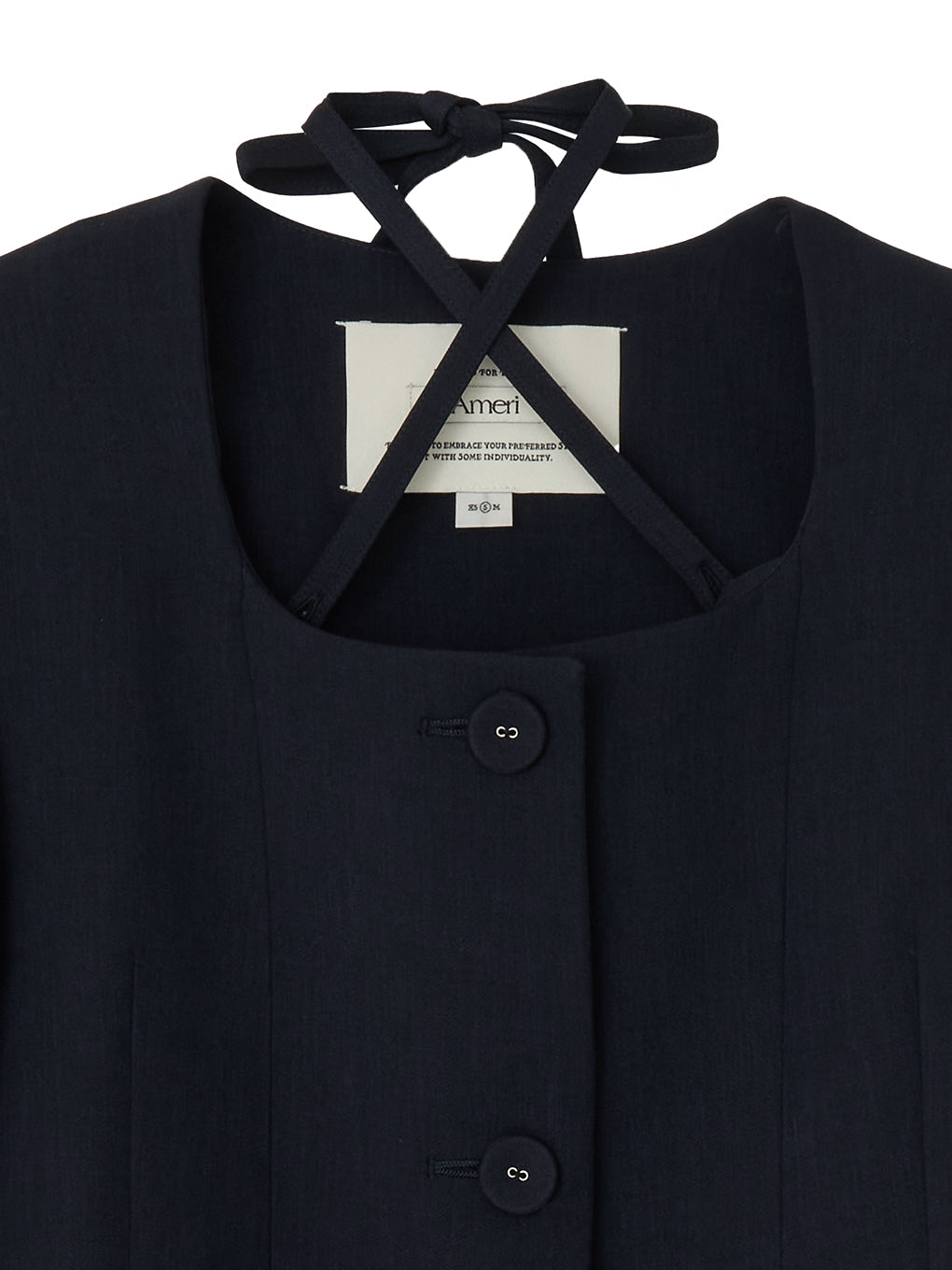 2WAY SQUARE NECK CROP JACKET