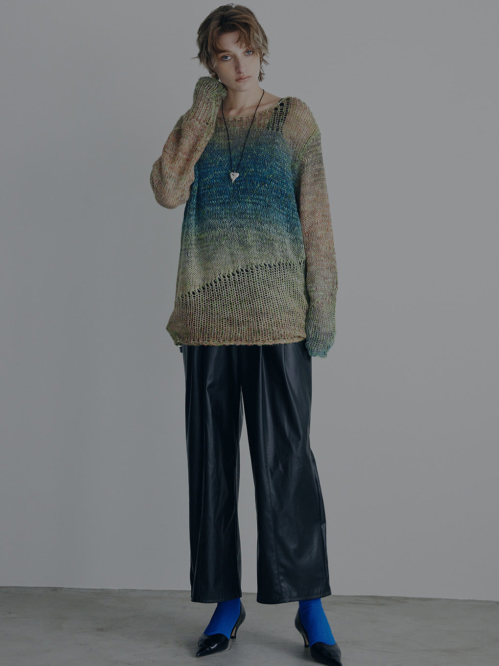 LOOSE GRUNGE KNIT TOP