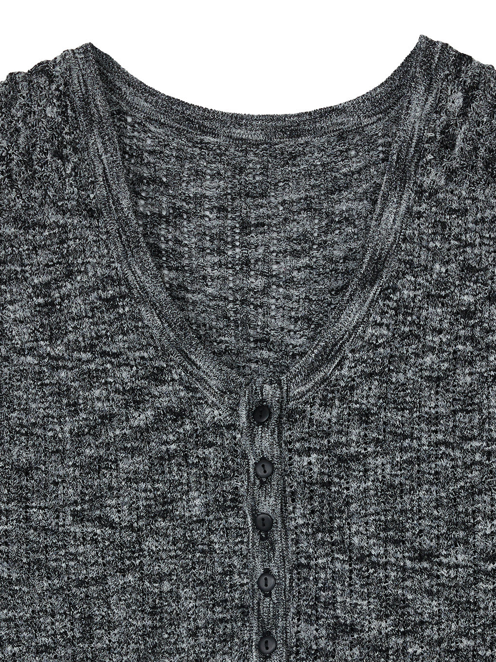 MEDI FRILL BACK RIBBON KNIT TOP