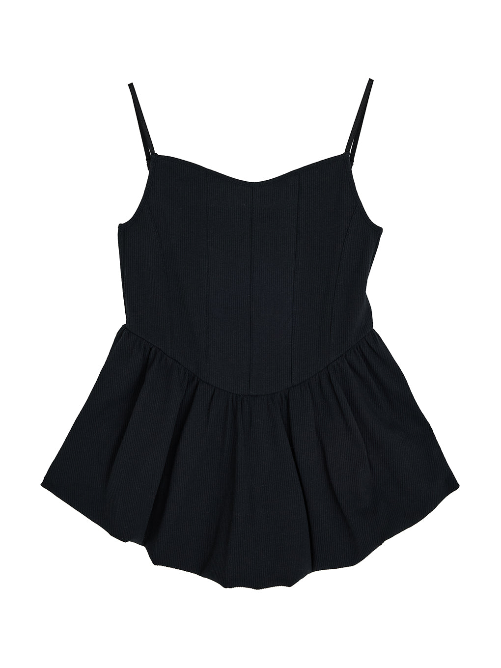 Mediam ハニカムバルーンスリーブ MEDI RIB BALLOON HEM CAMI TOP