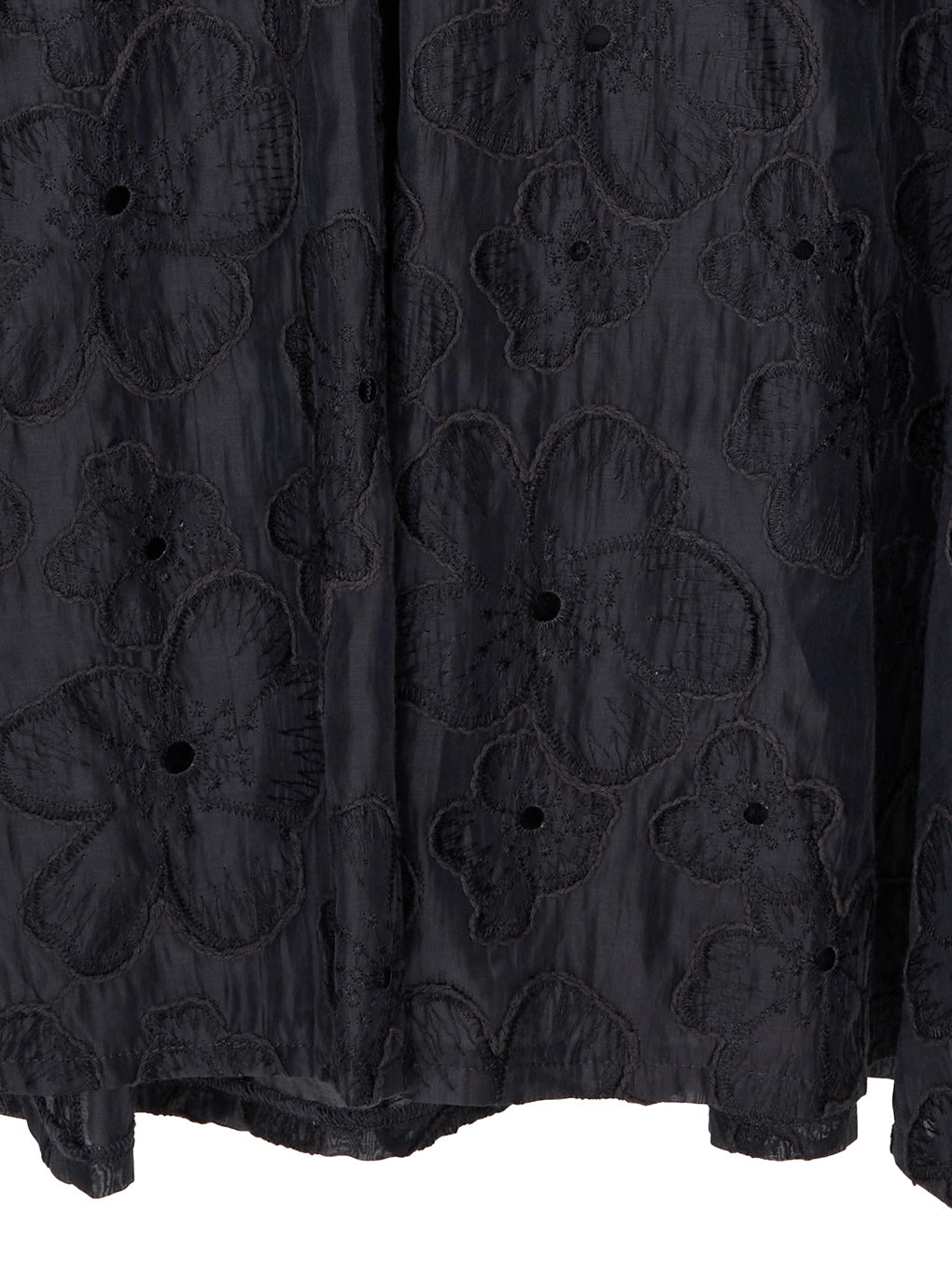 MEDI EMBROIDERY BACK LACE UP DRESS