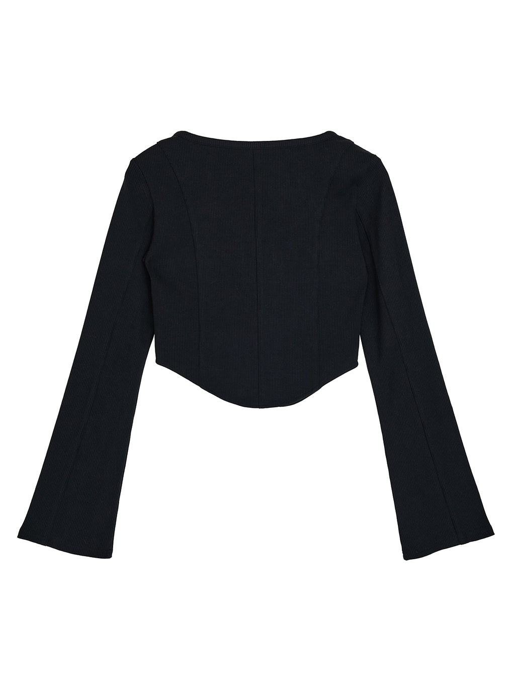 MEDI FRONT HOOK RIB CARDIGAN
